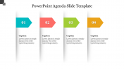 Four Node PowerPoint Agenda Slide Template